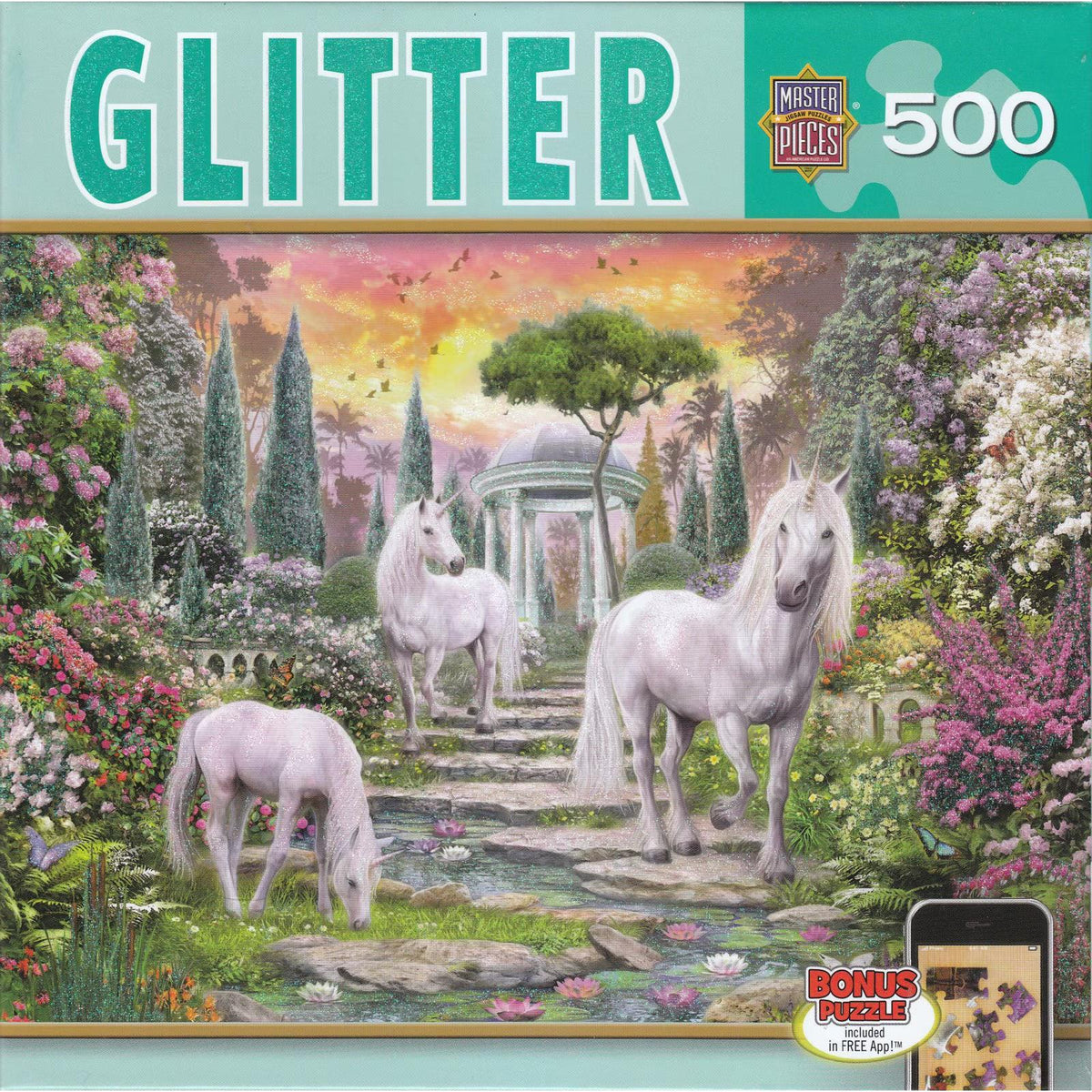 Magic Garden Glitter 500 Piece Jigsaw Puzzle MasterPieces