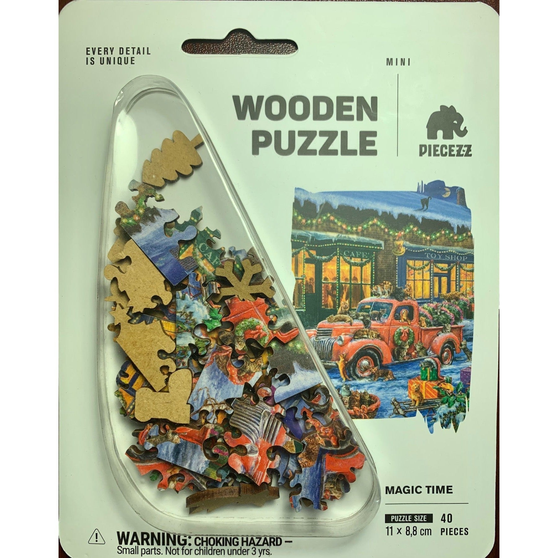 Magic Time 40 Piece Mini Wooden Jigsaw Puzzle Geek Toys