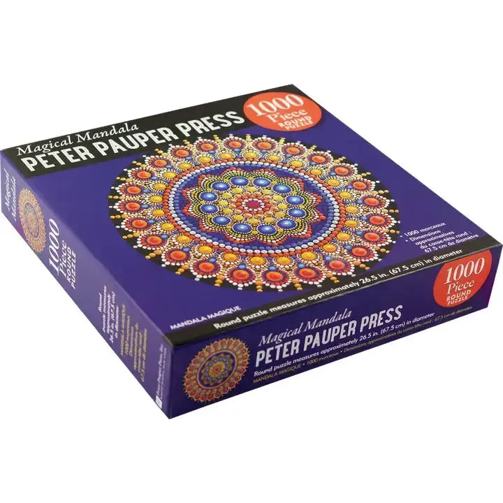 Magical Mandala 1000 Piece Round Jigsaw Puzzle Peter Pauper