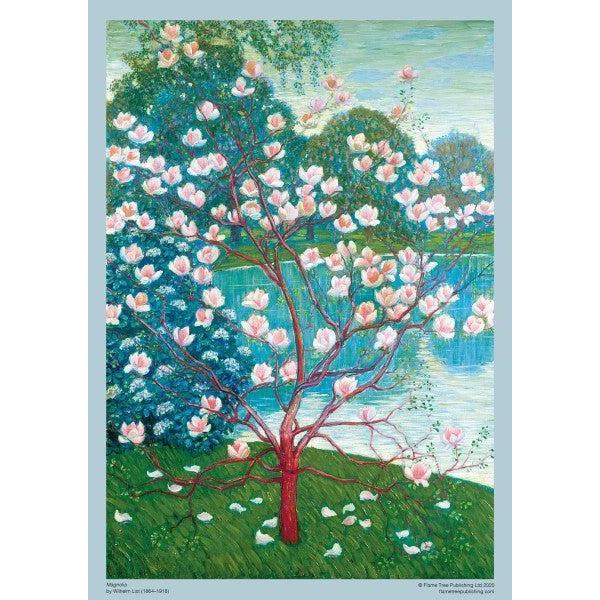 Magnolia 1000 Piece Jigsaw Puzzle Flame Tree