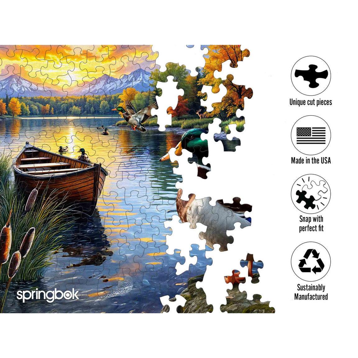 Mallard Morning Glow 1000 Piece Jigsaw Puzzle Springbok