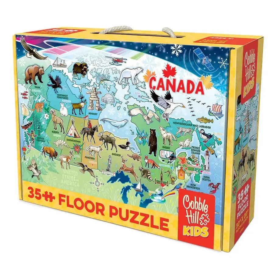 Map of Canada 35 Piece Floor Jigsaw Puzzle Cobble Hill