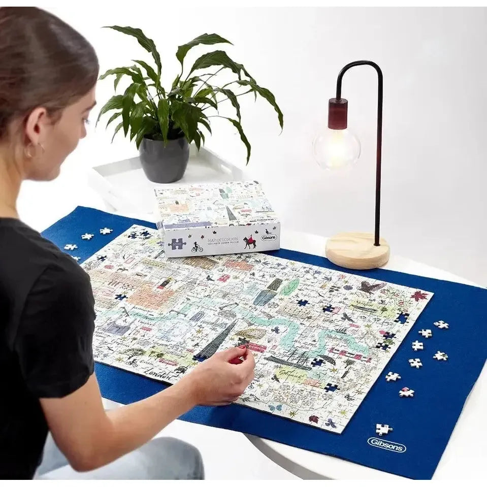 Map of London 1000 Piece Jigsaw Puzzle Gibsons