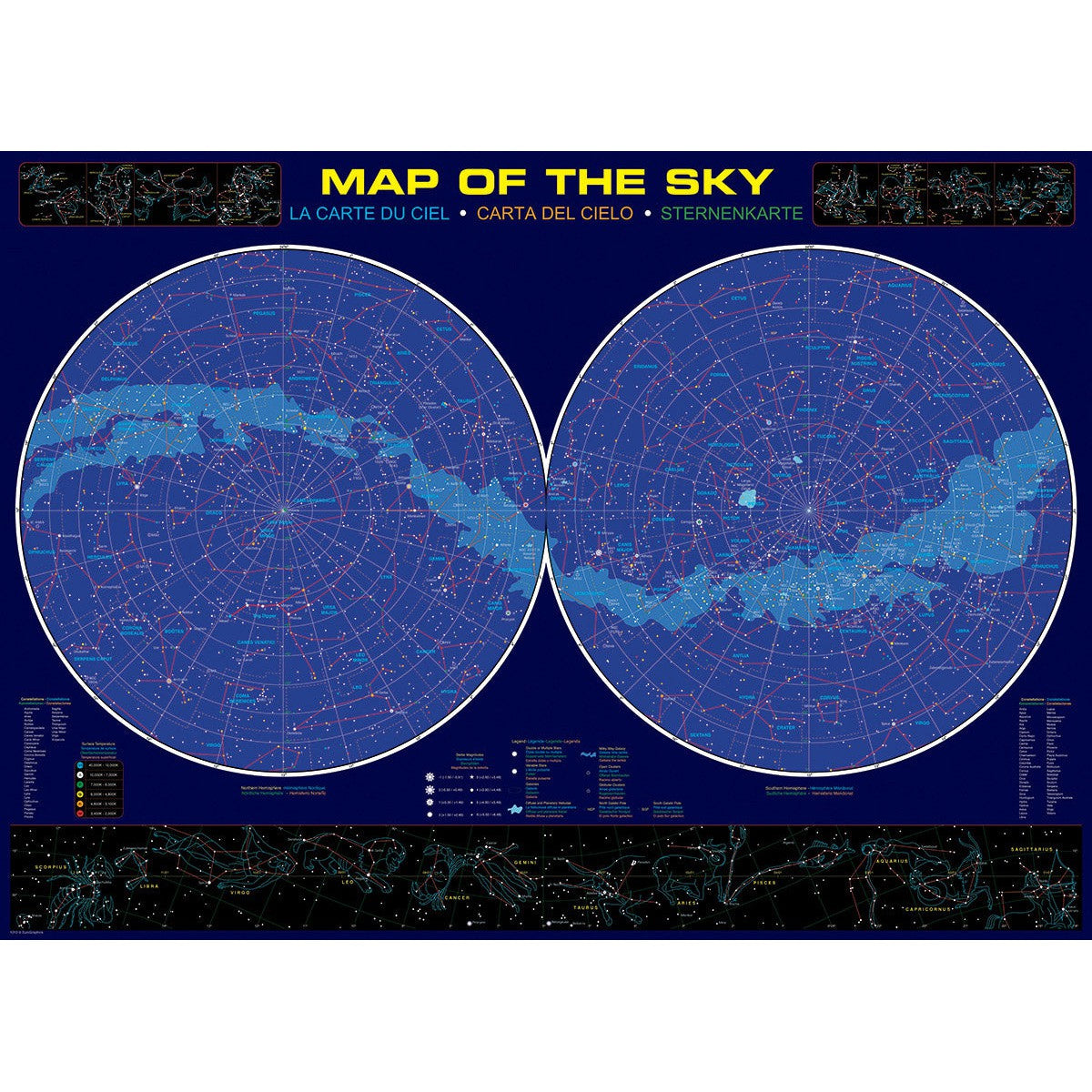 Map of the Sky 1000 Piece Jigsaw Puzzle Eurographics