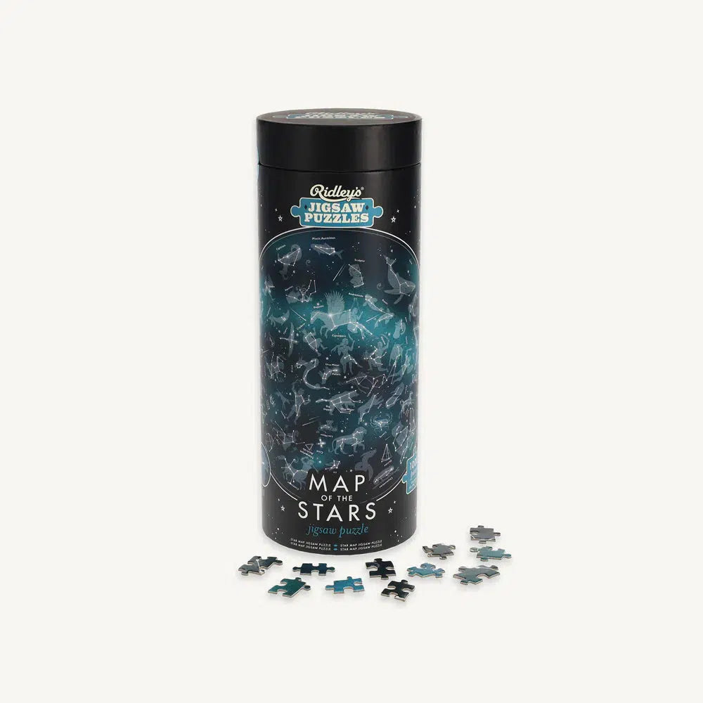 Map of the Stars 1000 Piece Round Jigsaw Puzzle Ridley