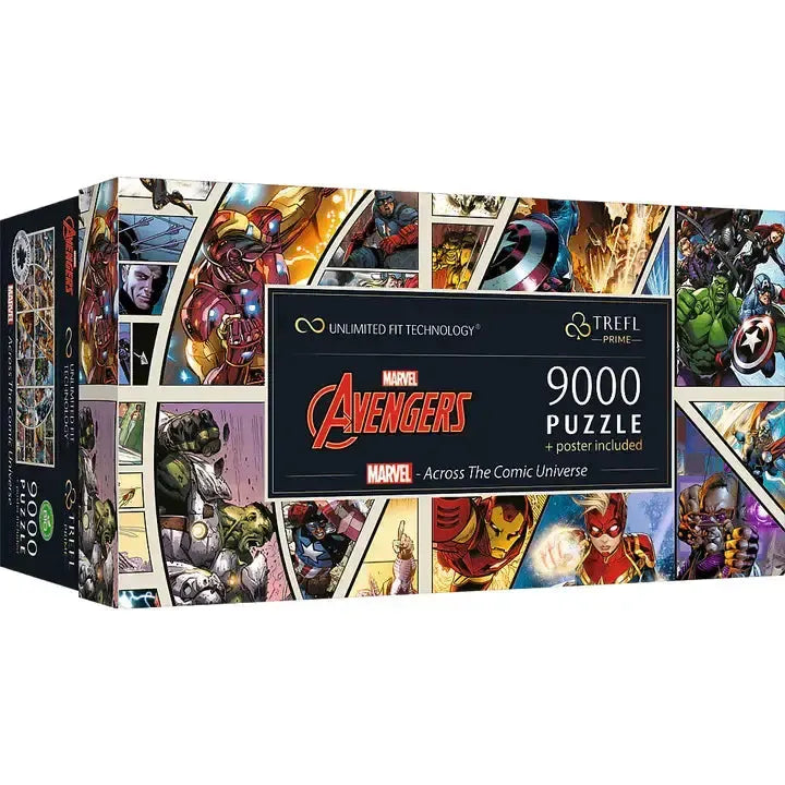 Marvel Avengers Across the Comic Universe 9000 Piece Jigsaw Puzzle Trefl