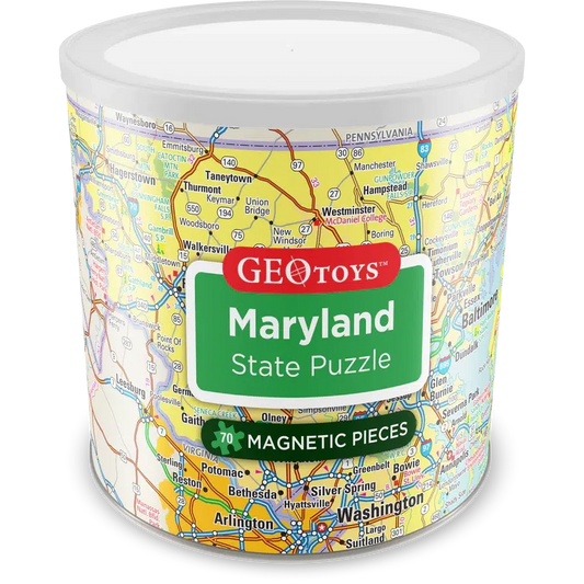 Maryland State 70 Piece Magnetic Jigsaw Puzzle Geotoys