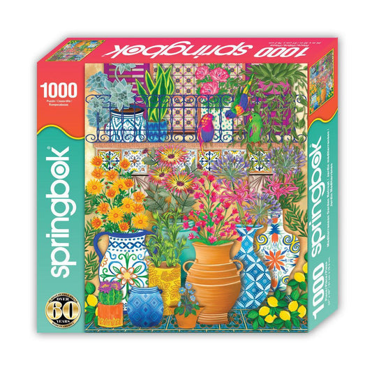 Mediterranean Garden Retreat 1000 Piece Jigsaw Puzzle Springbok