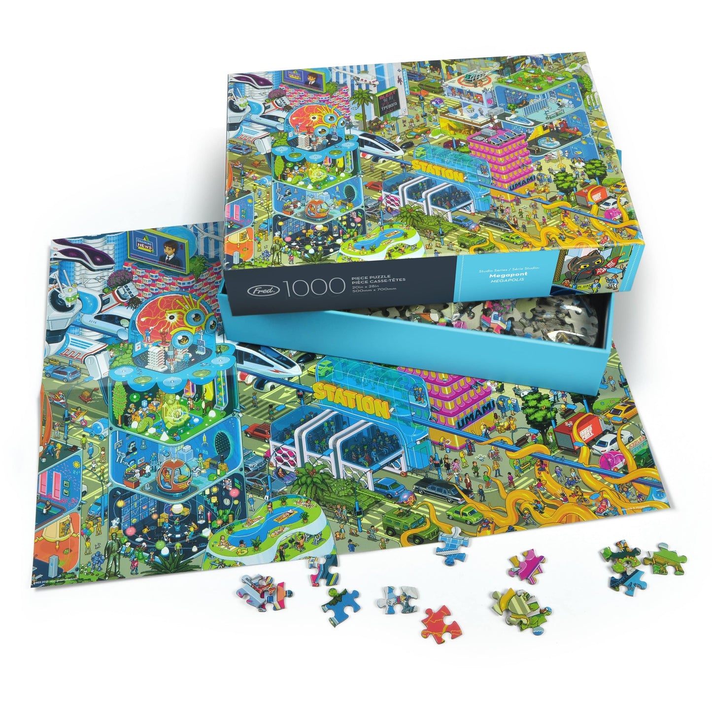 Megapolis 1000 Piece Jigsaw Puzzle Fred