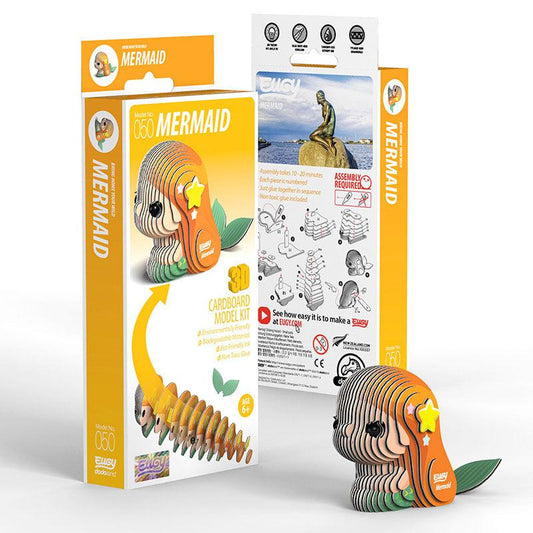 Mermaid 3D Cardboard Model Kit Eugy