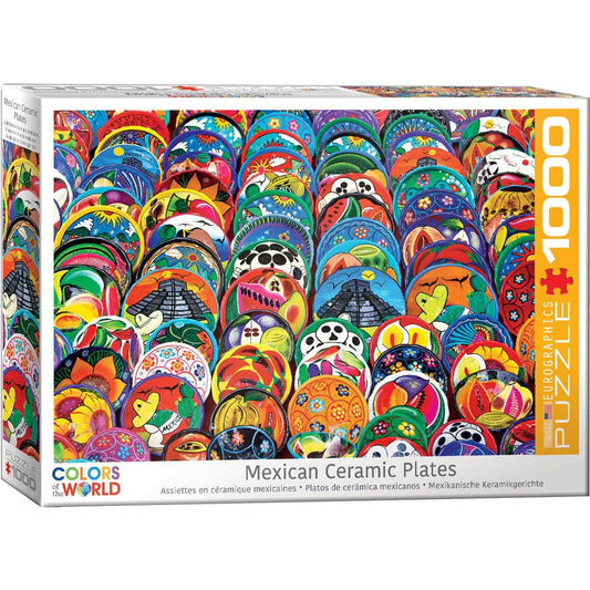 Mexican Ceramic Plates 1000 Piece Jigsaw Puzzle Eurographics