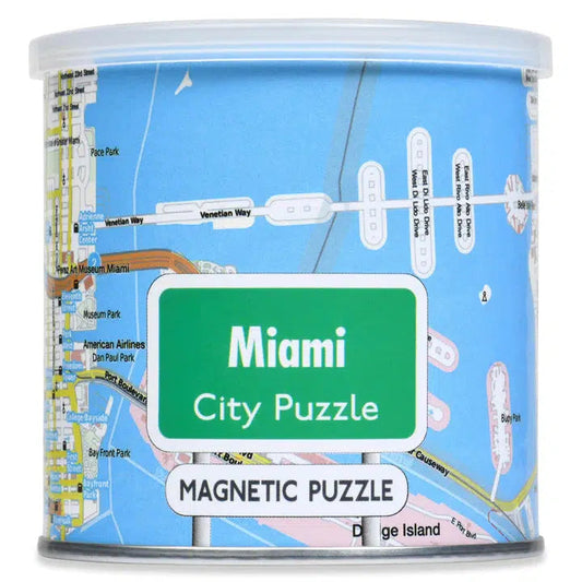 Miami City 100 Piece Magnetic Jigsaw Puzzle Geotoys