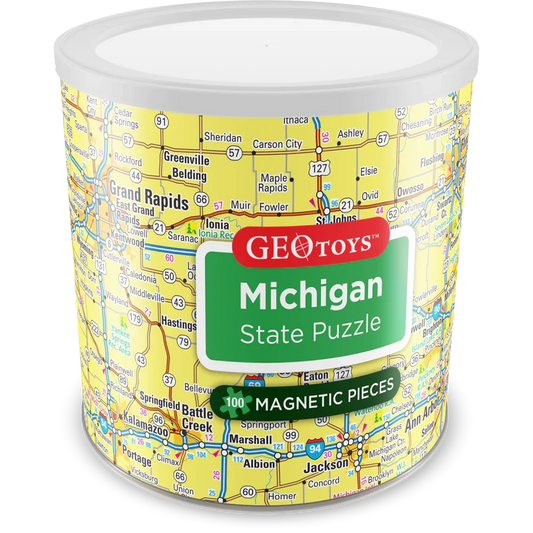 Michigan State 100 Piece Magnetic Jigsaw Puzzle Geotoys