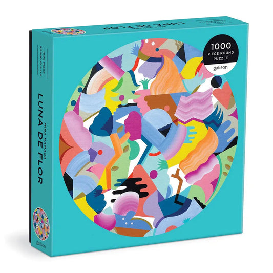 Mina Hamada Luna de Flor 1000 Piece Round Jigsaw Puzzle Galison