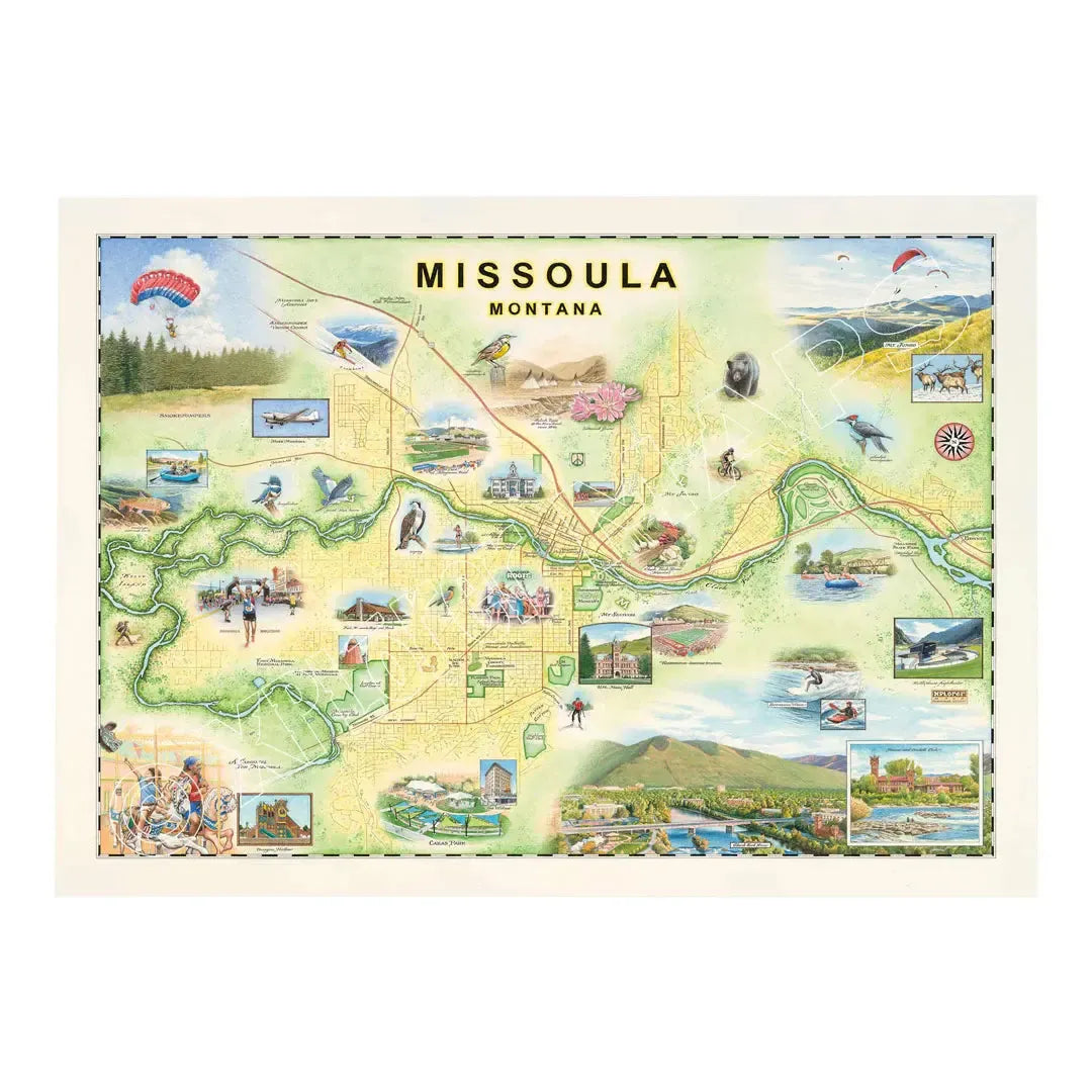 Missoula Montana 1000 Piece Jigsaw Puzzle Xplorer Maps