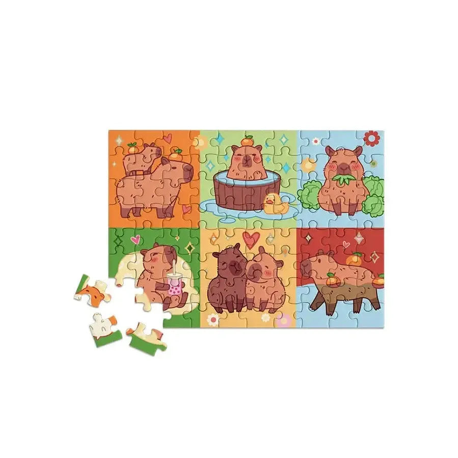 Mood: Capybara 80 Piece Mini Jigsaw Puzzle Micro Puzzles
