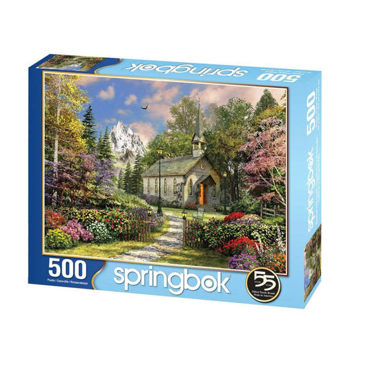 Mountain View Chapel 500 Piece Jigsaw Puzzle Springbok