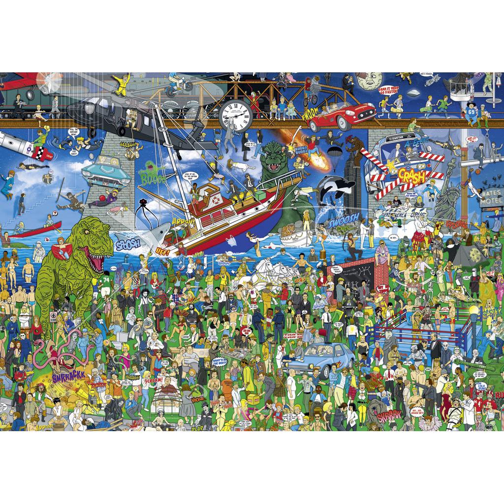 Movie History Mishmash 2000 Piece Jigsaw Puzzle Heye