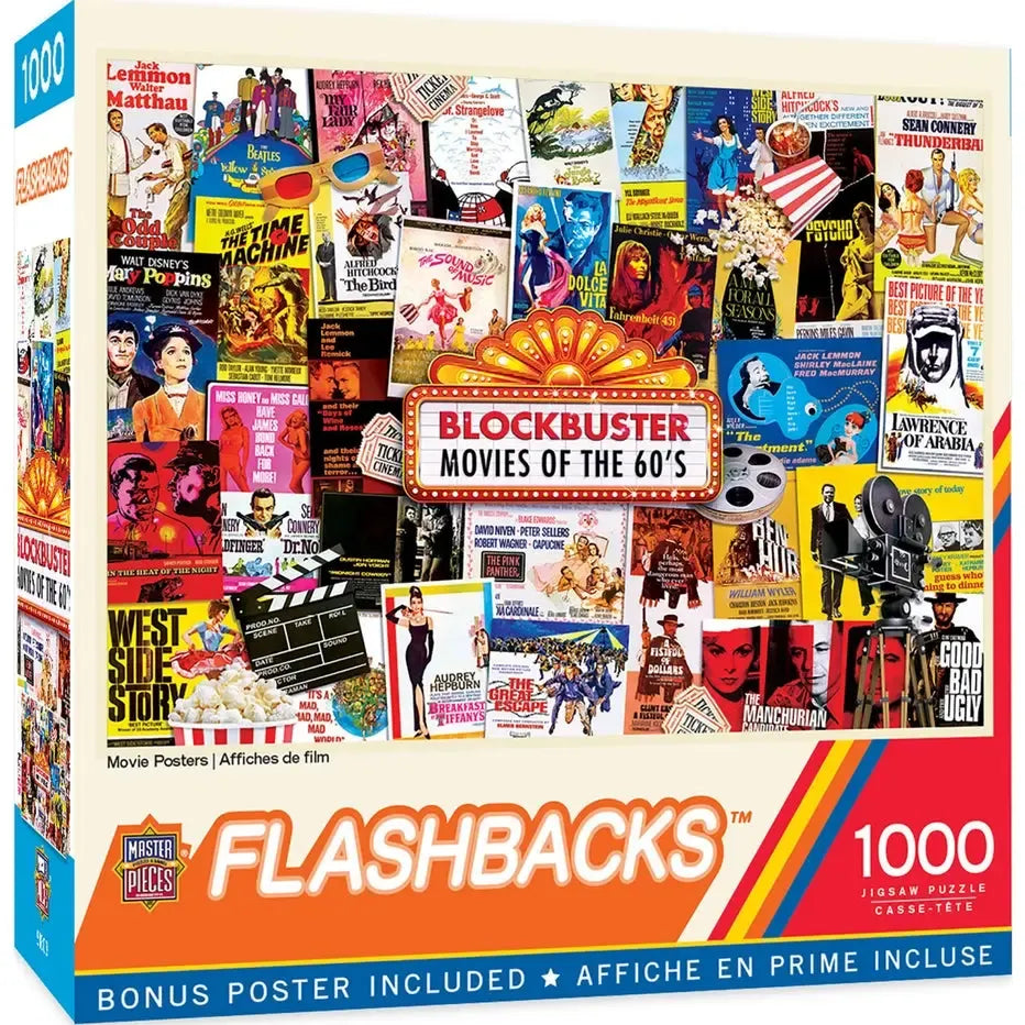 Movie Posters Flashbacks 1000 Piece Jigsaw Puzzle MasterPieces