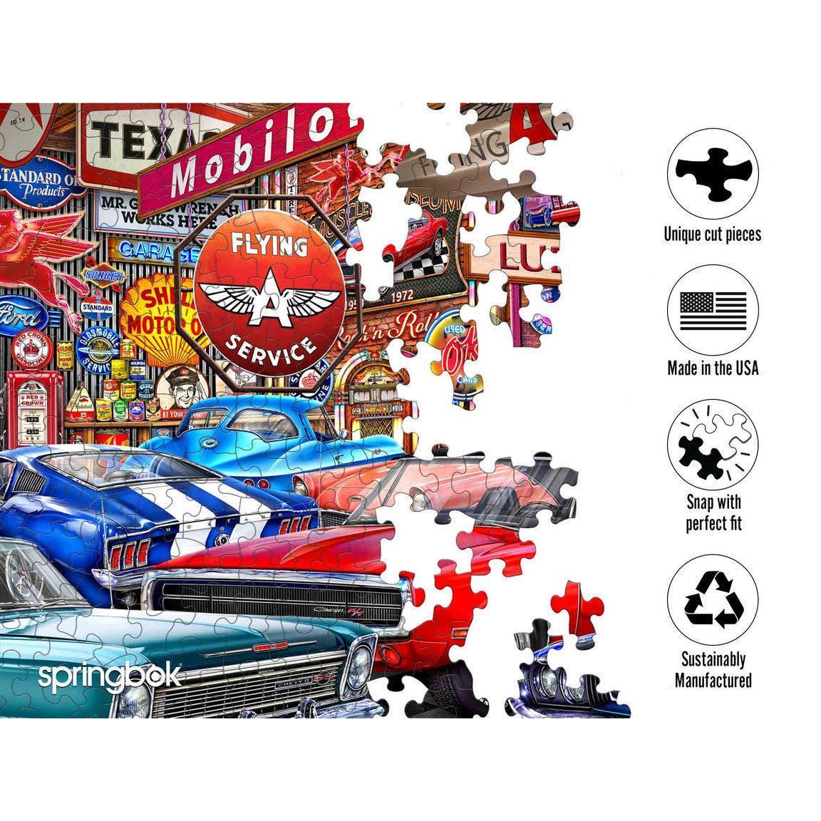Muscle Car Museum 1000 Piece Jigsaw Puzzle Springbok