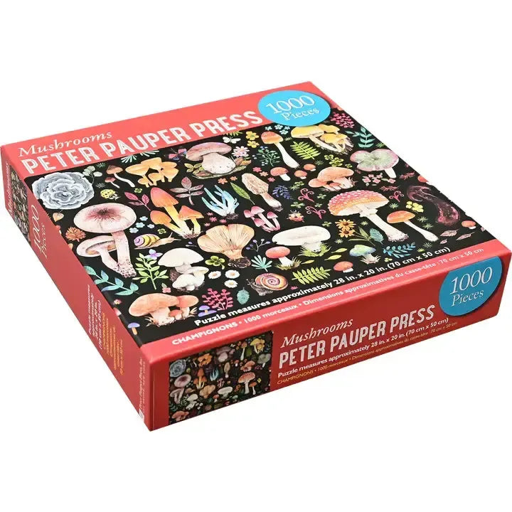 Mushrooms 1000 Piece Jigsaw Puzzle Peter Pauper