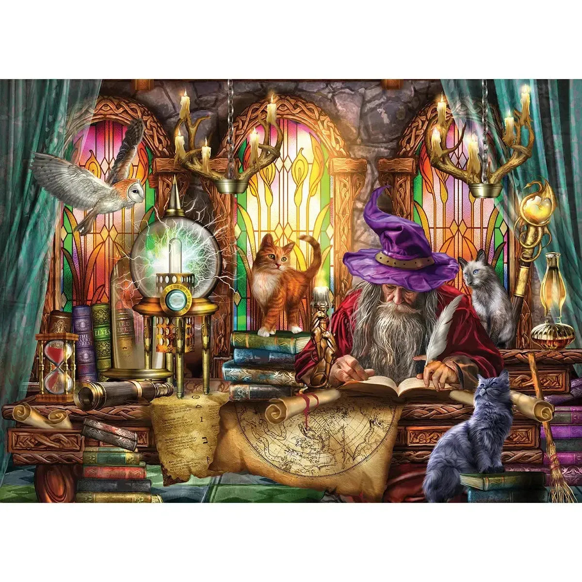 Mystical Study 500 Piece Jigsaw Puzzle Eurographics