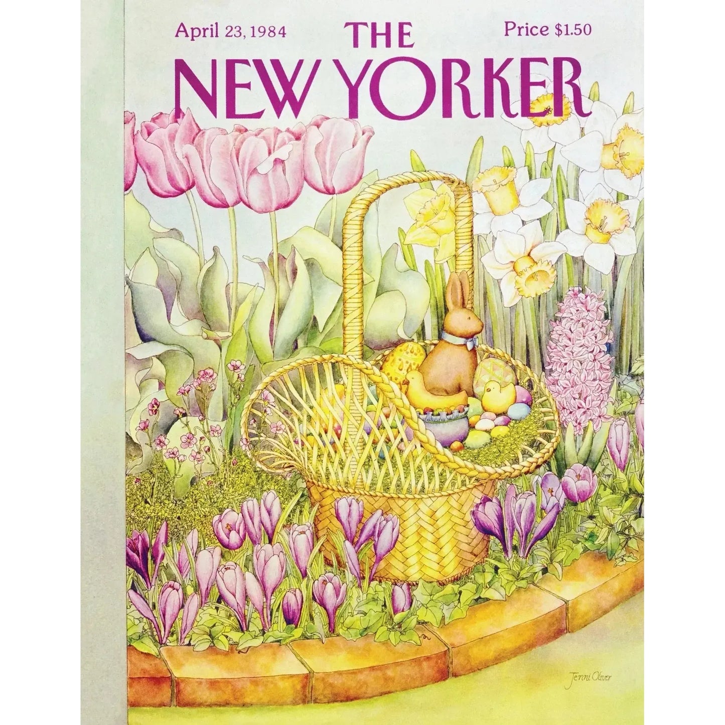 Easter Basket The New Yorker 100 Piece Mini Jigsaw Puzzle NYPC