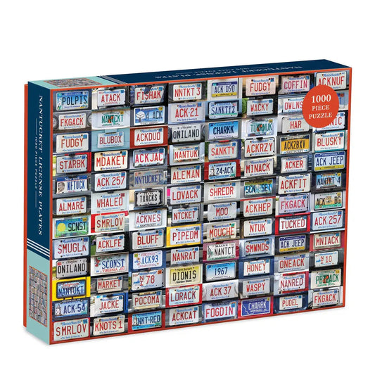 Nantucket License Plates 1000 Piece Jigsaw Puzzle Galison