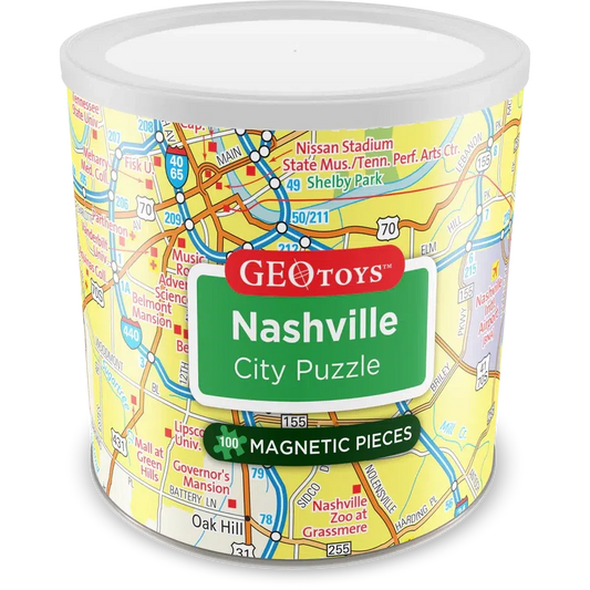 Nashville City 100 Piece Magnetic Jigsaw Puzzle Geotoys
