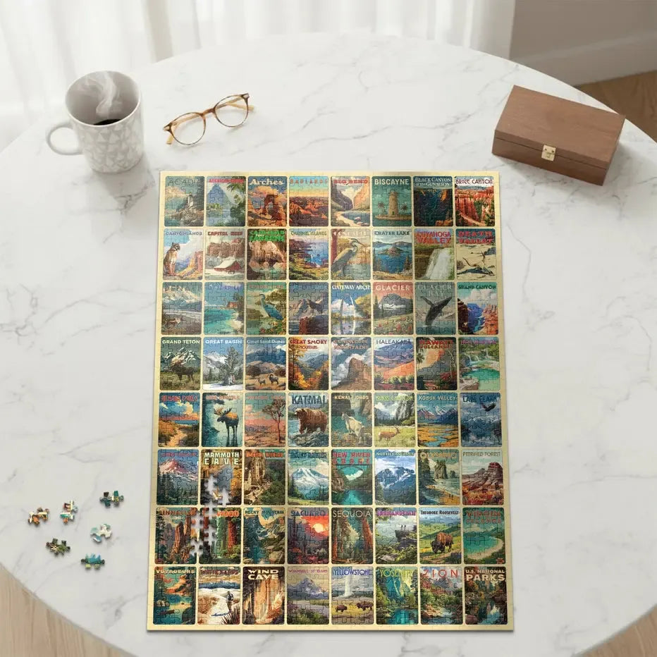 National Parks 1000 Piece Jigsaw Puzzle Final Piece