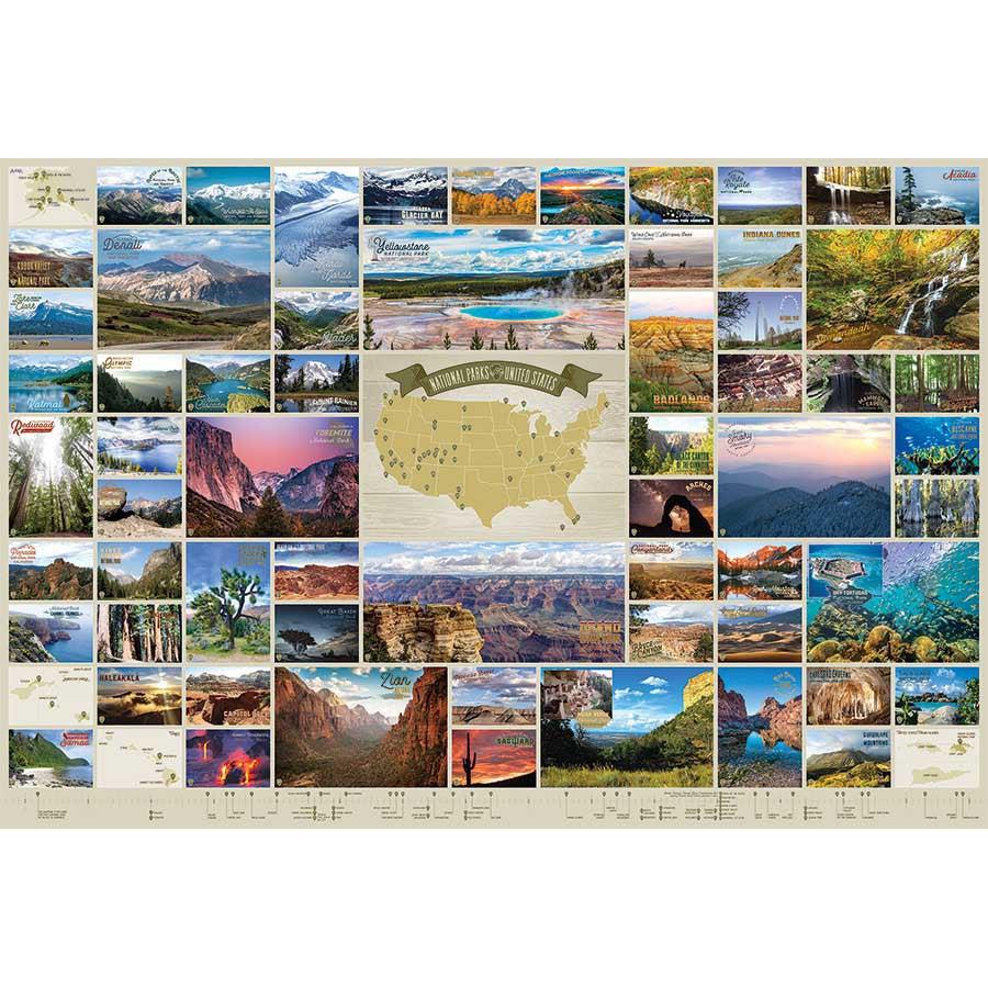 National Parks of the United States 2000 Piece Jigsaw Puzzle Cobble Hill