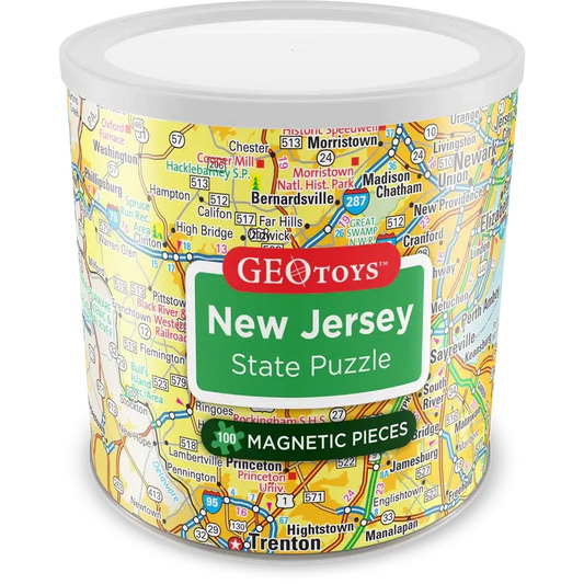 New Jersey State 100 Piece Magnetic Jigsaw Puzzle Geotoys
