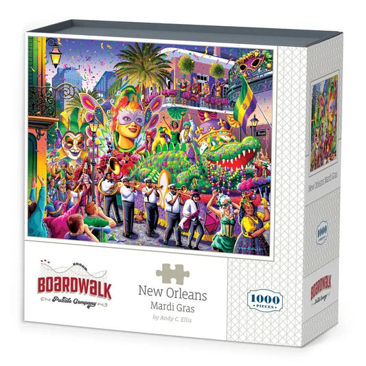 New Orleans Mardi Gras 1000 Piece Jigsaw Puzzle Boardwalk