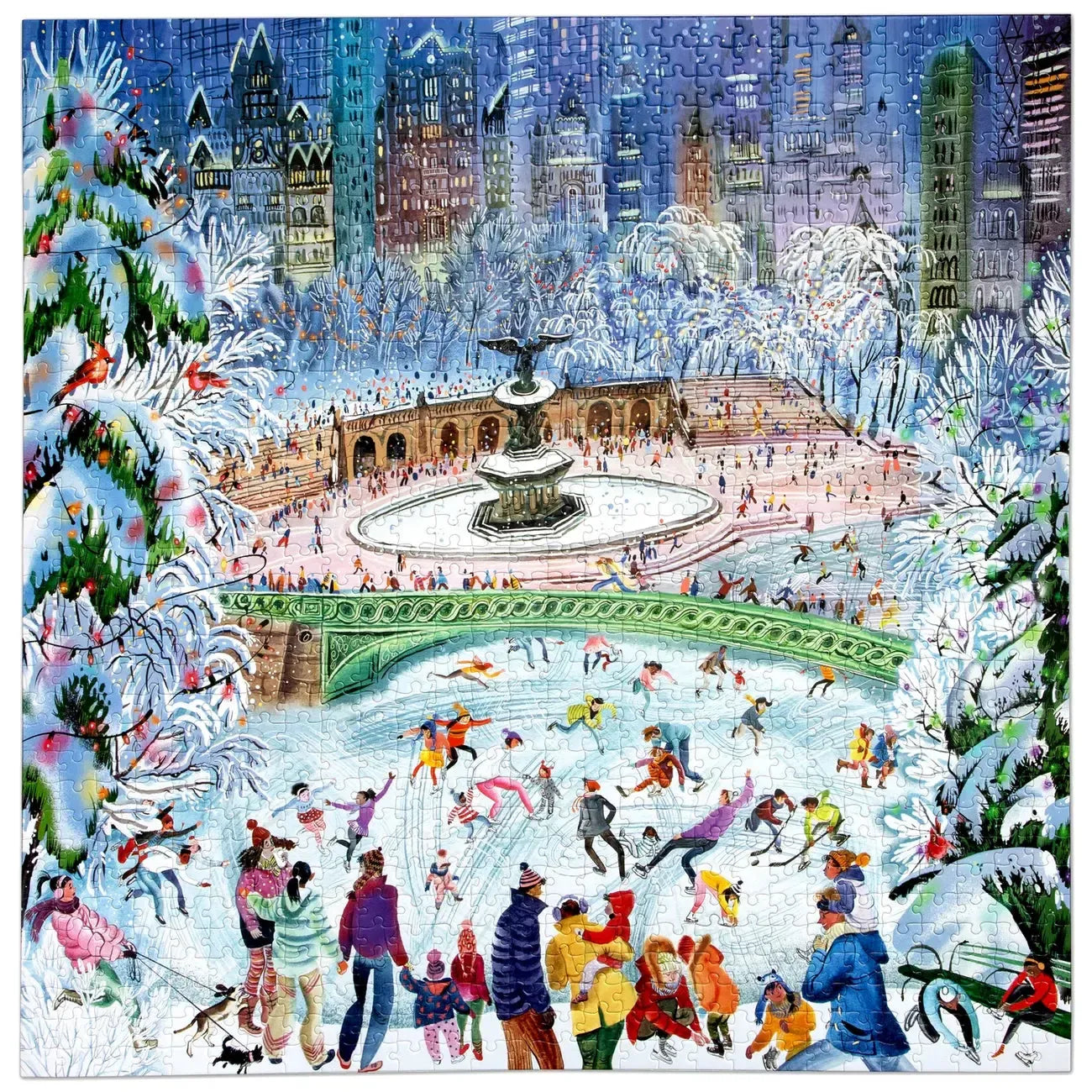 New York City Skaters 1000 Piece Jigsaw Puzzle eeBoo