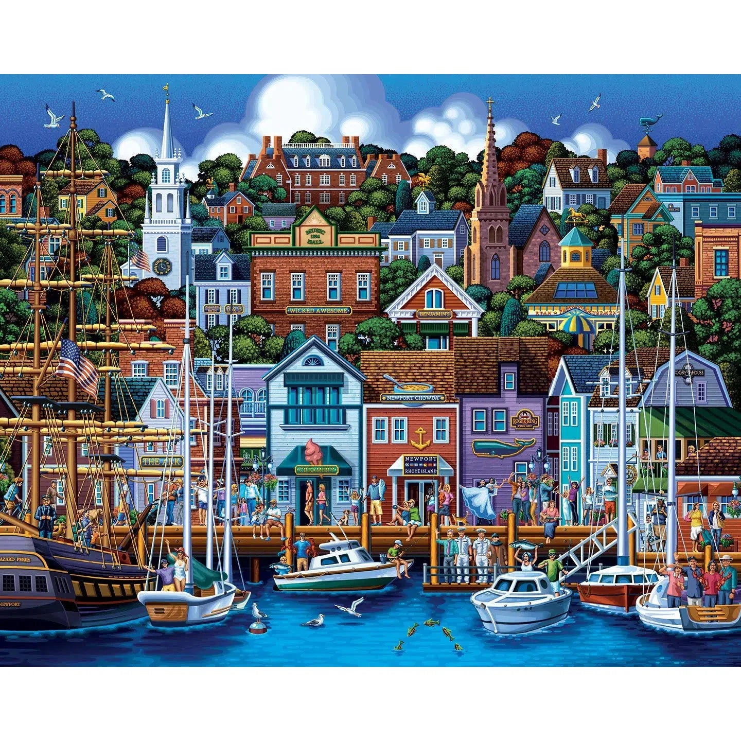 Newport Rhode Island 500 Piece Jigsaw Puzzle Dowdle