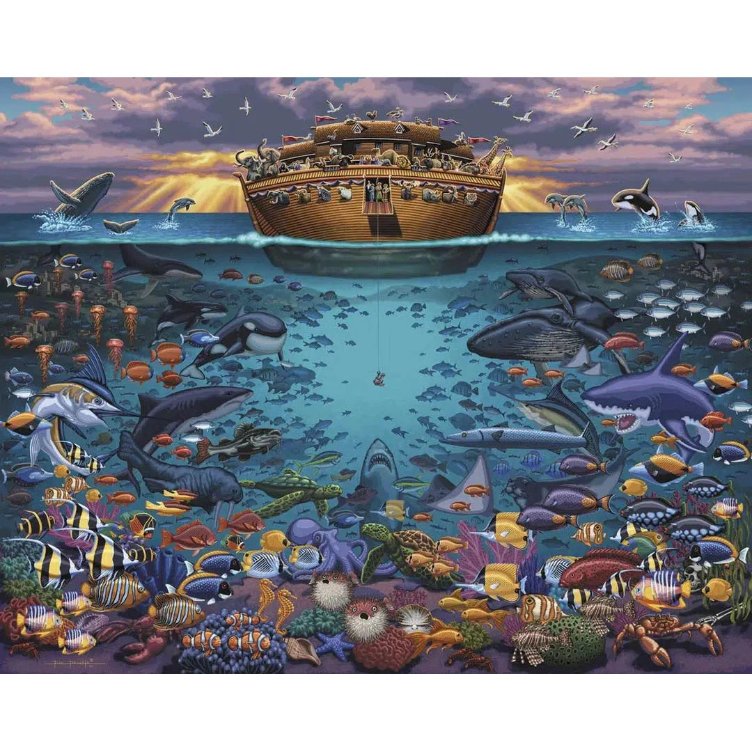 Noah's Ark Under the Sea 500 Piece Jigsaw Puzzle Dowdle