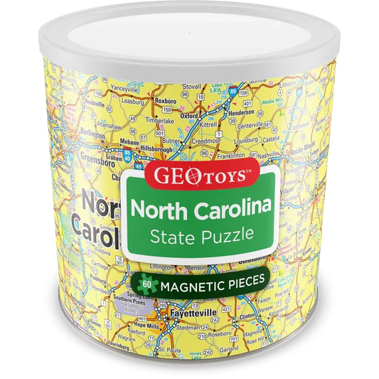 North Carolina State 60 Piece Magnetic Jigsaw Puzzle Geotoys