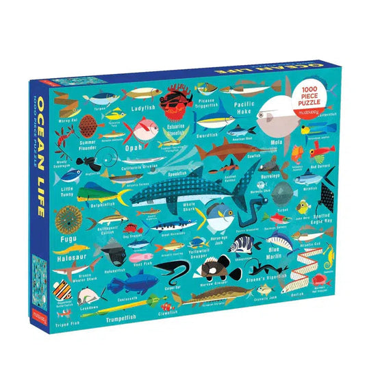 Ocean Life 1000 Piece Jigsaw Puzzle Mudpuppy