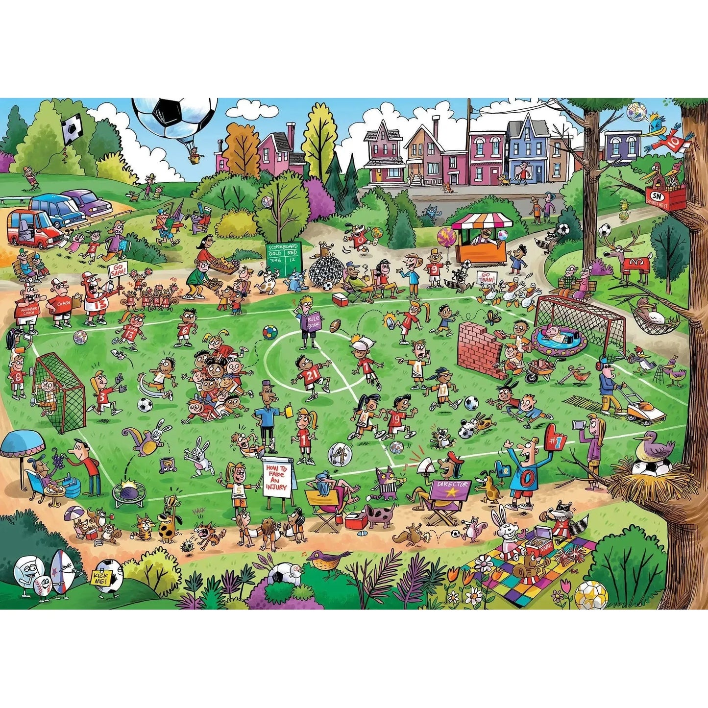 Offside Antics 1000 Piece Jigsaw Puzzle Cobble Hill