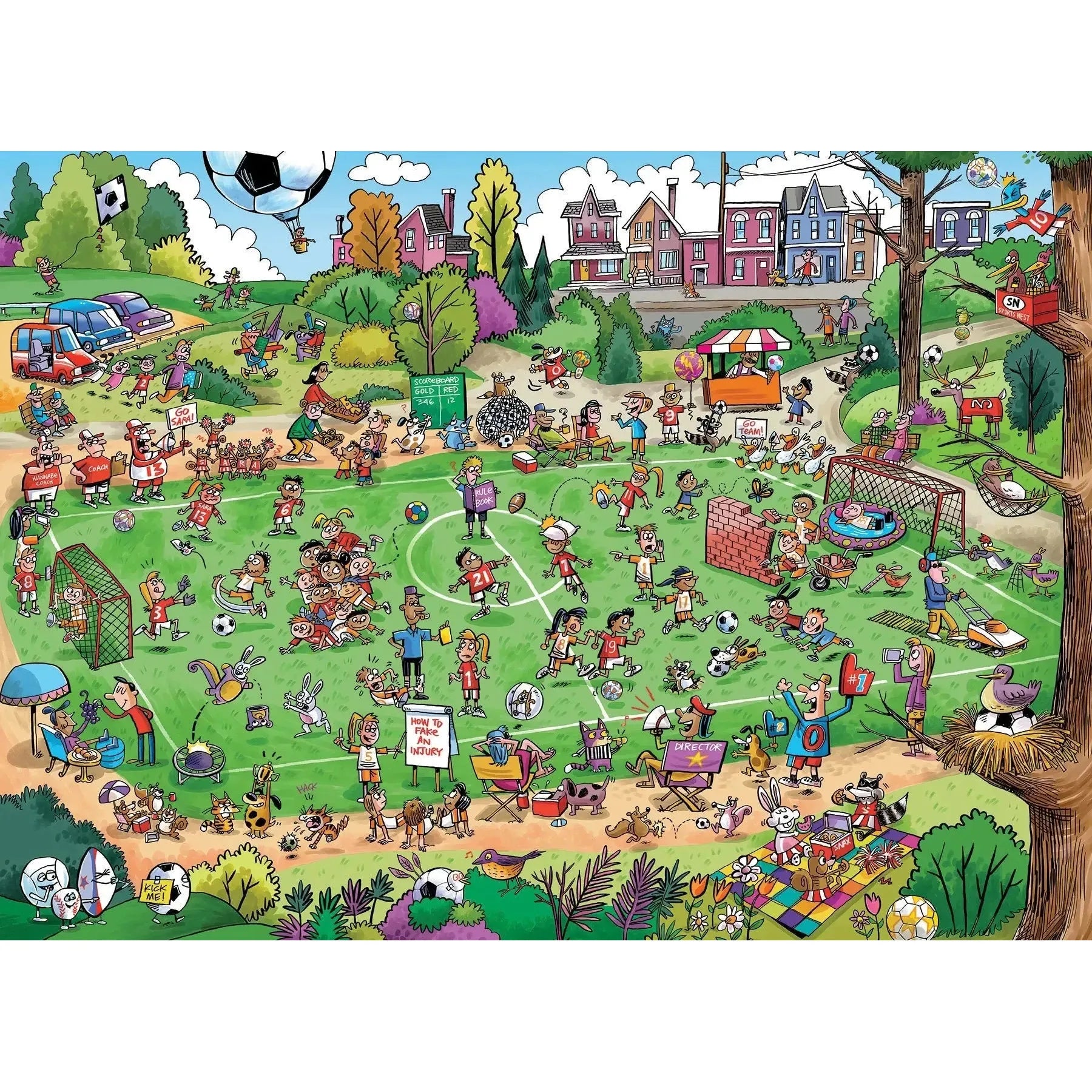 Offside Antics 1000 Piece Jigsaw Puzzle Cobble Hill