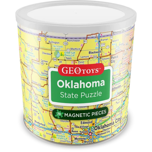 Oklahoma State 70 Piece Magnetic Jigsaw Puzzle Geotoys