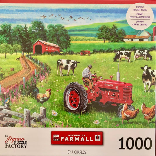 On the Farm McCormick Farmall 1000 Piece Jigsaw Puzzle Leap Year