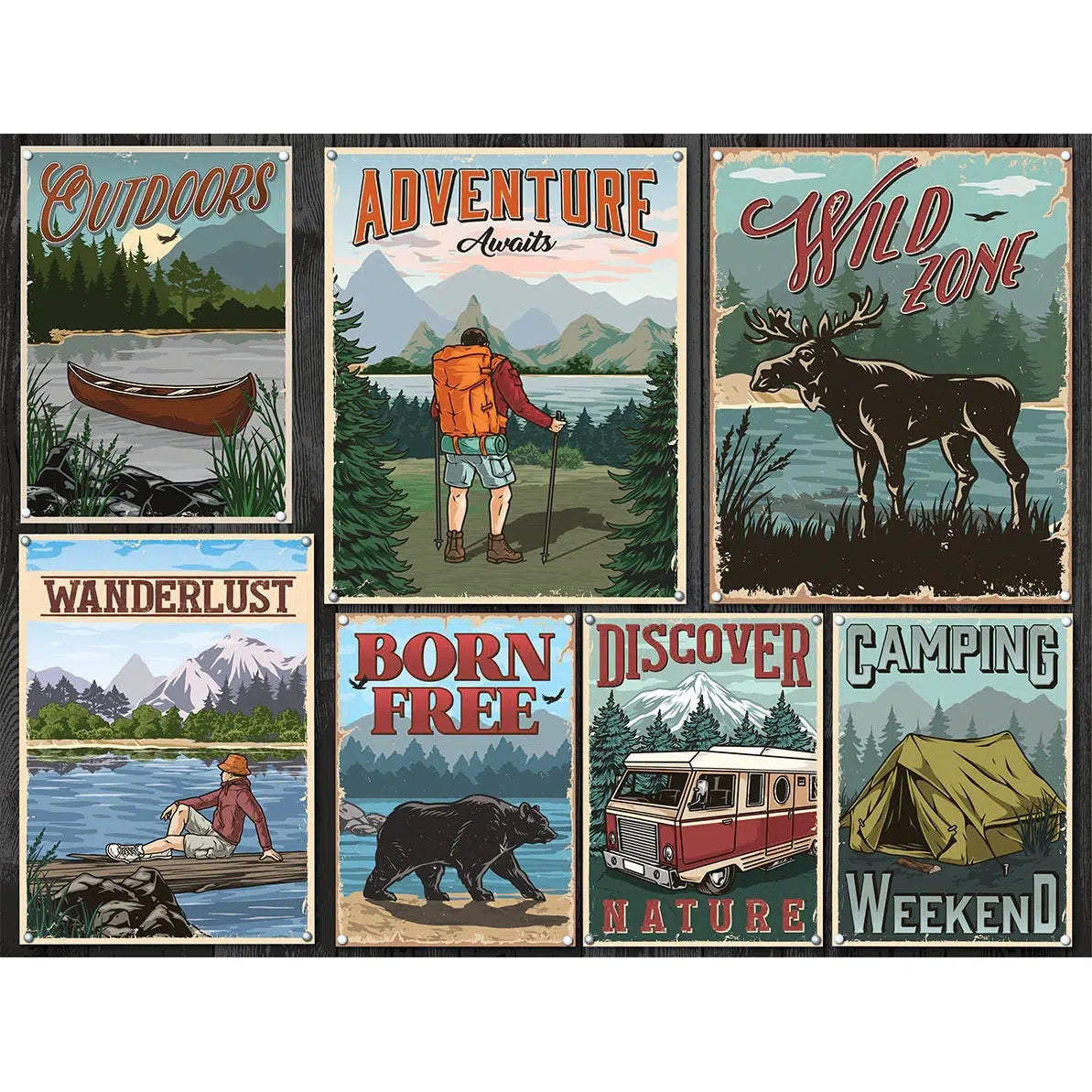 Outdoor Adventure 500 Piece Double-Sided Jigsaw Puzzle Parragon
