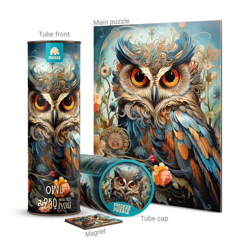 Owl 250 Piece Wooden Jigsaw Puzzle Geek Toys