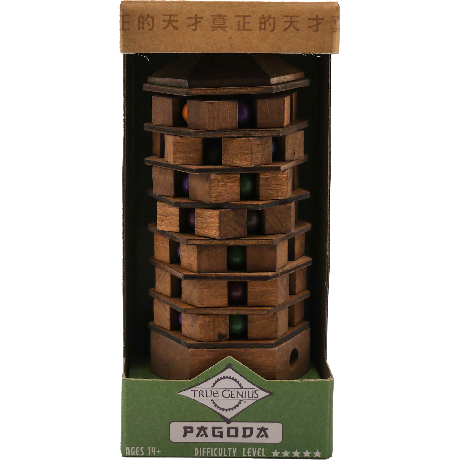 Pagoda Brainteaser Puzzle True Genius