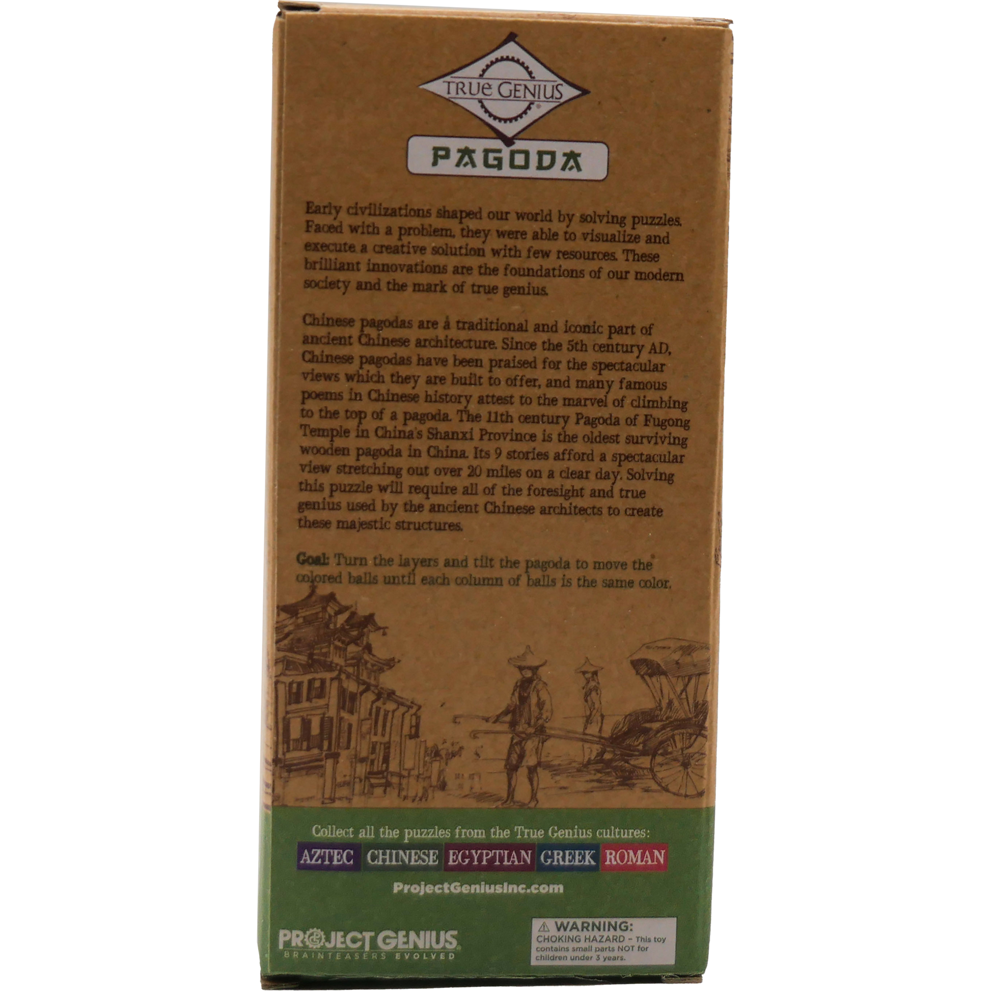 Pagoda Brainteaser Puzzle True Genius