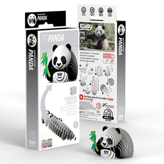 Panda 3D Cardboard Model Kit Eugy