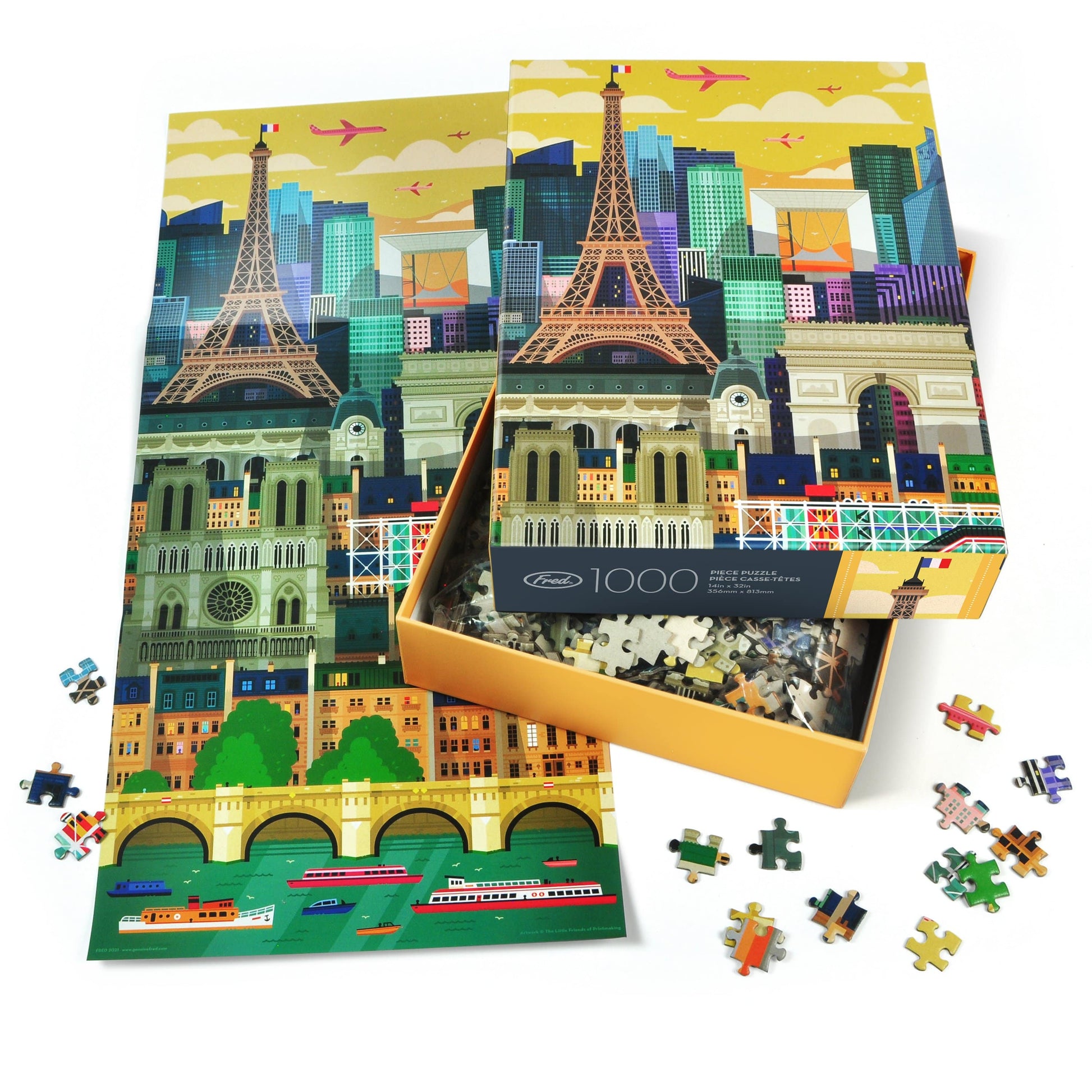 Paris 1000 Piece Jigsaw Puzzle Fred