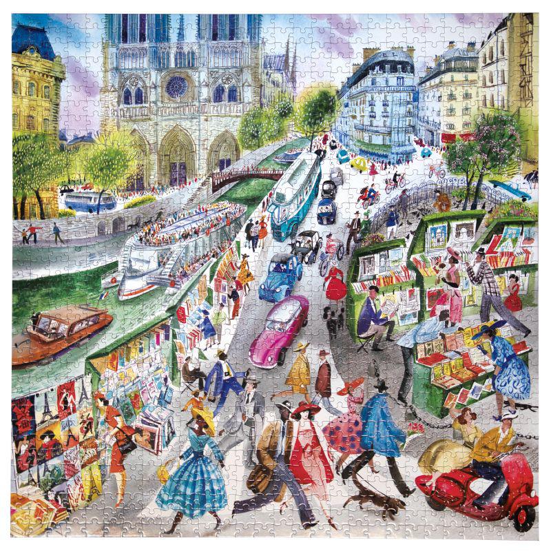 Paris Bookseller 1000 Piece Jigsaw Puzzle eeBoo
