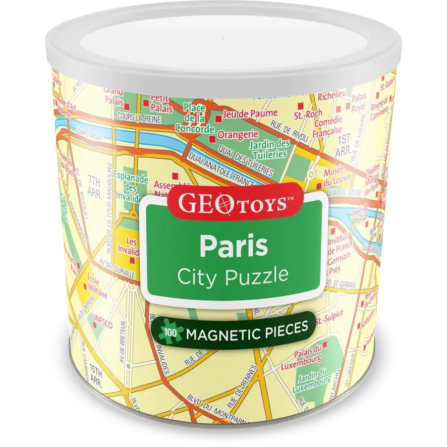 Paris City 100 Piece Magnetic Jigsaw Puzzle Geotoys